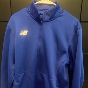 New Balance Mens blue 1/2 zip jacket